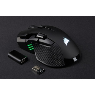 Corsair IRONCLAW RGB miška Za desno roko RF Wireless + Bluetooth + USB Type-A Optični 18000 DPI PC