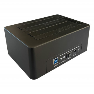 LC-Power LC-DOCK-U3-V priklopna postaja za shranjevalni pogon USB 3.2 Gen 1 (3.1 Gen 1) Type-B Črna PC