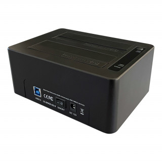 LC-Power LC-DOCK-U3-V priklopna postaja za shranjevalni pogon USB 3.2 Gen 1 (3.1 Gen 1) Type-B Črna PC