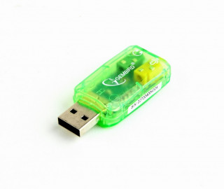 Gembird SC-USB-01 adapter za spremembo spola kabla 3,5 mm Zelena PC