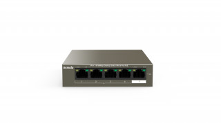 Tenda TEF1105P-4-63W Brez upravljanja Fast Ethernet (10/100) Power over Ethernet (PoE) Črna PC