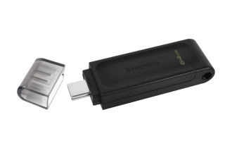 Kingston Technology DataTraveler 70 pogon USB 64 GB USB Tip-C 3.2 Gen 1 (3.1 Gen 1) Črna PC