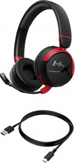 HyperX Cloud Mini - Wireless Gaming Headset (Black) Slušalke z mikrofonom Brezžična Naglavni trak Igranje iger Bluetooth Črna PC