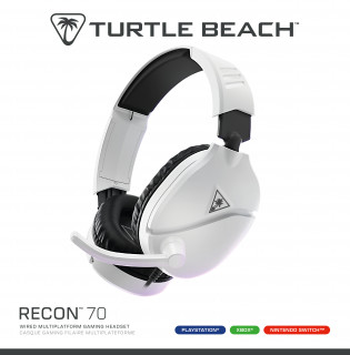 Turtle Beach Recon 70 Slušalke z mikrofonom - Bela PC