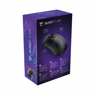 Turtle Beach Burst II Air miška Igranje iger Za desno roko Brezžični RF + bluetooth Optični 26000 DPI PC