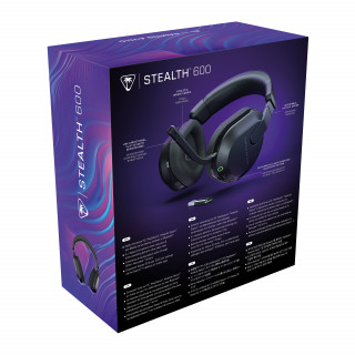 Turtle Beach Stealth 600 Gen 3 Slušalke z mikrofonom Brezžična Naglavni trak Igranje iger Bluetooth Črna PC