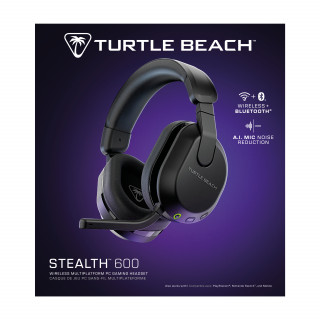 Turtle Beach Stealth 600 Gen 3 Slušalke z mikrofonom Brezžična Naglavni trak Igranje iger Bluetooth Črna PC