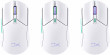 HP HyperX Pulsefire Haste 2 Core Wls - Gaming Mouse (Wht/Grn/Pur) miška Igranje iger Obojeročna USB vrsta-A 3600 DPI thumbnail