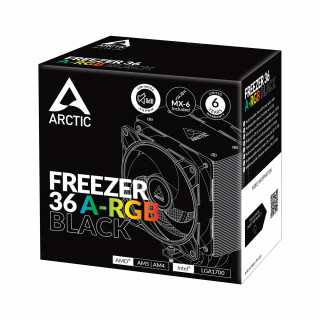 ARCTIC Freezer 36 A-RGB Procesor Hladilnik zraka 12 cm Črna 1 kos(-i) PC