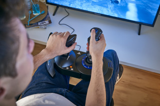 Thrustmaster T.Flight Hotas 4 Črna, Modra USB 2.0 Igralna palica Digitalni PC, PlayStation 4 PC