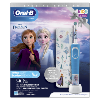 Oral-B D100 Vitality otroška zobna ščetka - Frozen II + torbica Dom