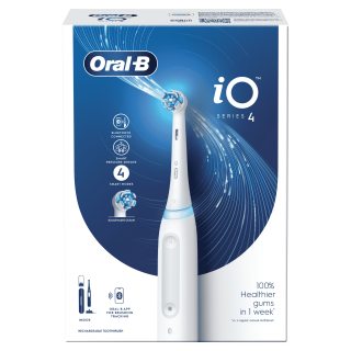 Oral-B iO4 električna zobna ščetka precej bela Dom