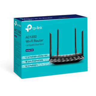 TP-Link Archer C6 brezžični usmerjevalnik Hitri Ethernet Dvopasovni (2,4 GHz / 5 GHz) Bela PC