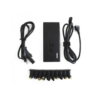 APPROX Notebook adapter 90W - avtomatski nadzor, 9 vrst vtičev, črn Dom