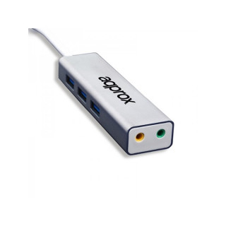 APPROX USB HUB - 5.1 USB zvočna kartica + 3 pcs USB3.0 vrata Dom