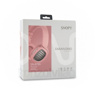 Slušalke Rampage Wireless SN-BT55 (Bluetooth v5.0, nadzor zvoka, reža za micro-SD, roza) Mobile