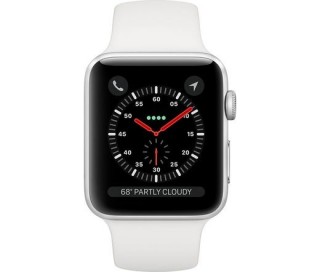 Apple Watch Nike Series GPS Cellular 42 mm srebrno aluminijasto ohišje z belim športnim pasom Mobile