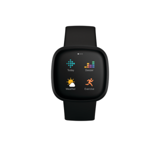 Fitbit Versa 40 mm AMOLED Black GPS (satelit) Mobile