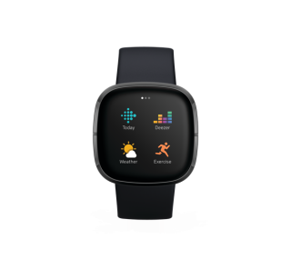 Fitbit Sense 40 mm AMOLED Grafit GPS (satelit) Mobile