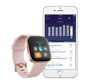 Pametna ura Fitbit Versa, Petal/Copper Rose Aluminij Mobile