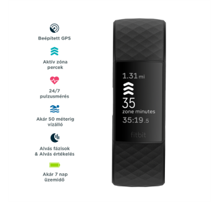 Fitbit Charge Activity merilni zapestni trak 3,96 cm (1,56") črn Mobile