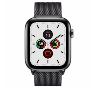 Apple Watch Series GPS+Cellular pametna ura, 44 mm, nerjaveče jeklo, siv/črn pas Mobile