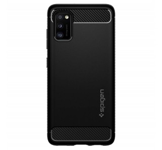 Ovitek Spigen Rugged Armor za Samsung Galaxy A41 Matte Black, črn Mobile