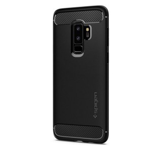 Ovitek Spigen Rugged Armor za Samsung Galaxy S9+ Matte Black, črn Mobile