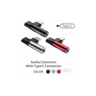 Baseus L41 Type-C (vhod) za ženski konektor Type-C 3,5 mm adapterji za ženski konektor Črna Mobile