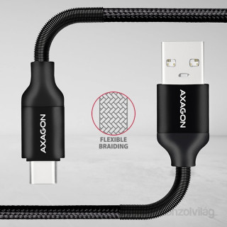 MOBIL-CASE AXAGON USB-C USB-A 2.0 kabel 0,5m črn Mobile