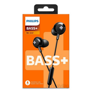 Philips SHE4305BK Bass+ črne mikrofonske slušalke Mobile