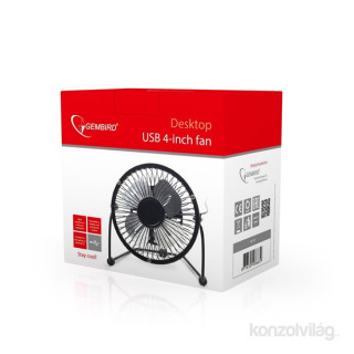 Gembird NF-03 4"-os črn namizni ventilator Dom