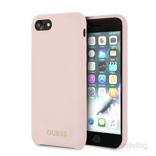 Silikonski roza ovitek Guess iPhone Gold Mobile