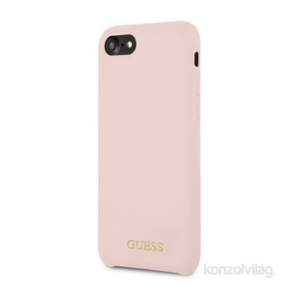 Silikonski roza ovitek Guess iPhone Gold Mobile