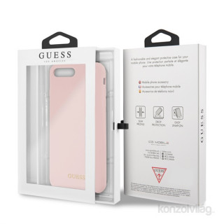 Guess silikonski, roza ovitek za iPhone Plus Gold Mobile