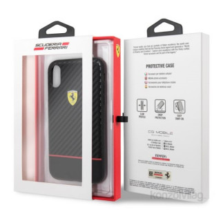 Ferrari On-Track racing iPhone X/XS karbon in mehka mehka guma Mobile