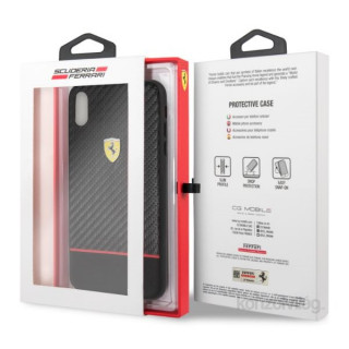 Ferrari On-Ttrack racing iPhone XS MAX karbon in mehka mehka guma Mobile