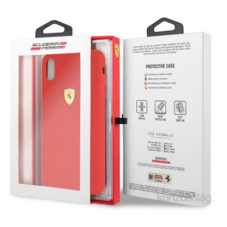 Silikonski ovitek Ferrari iPhone XS MAX SF Red Mobile