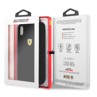 Silikonski ovitek Ferrari iPhone XS MAX SF Black Mobile