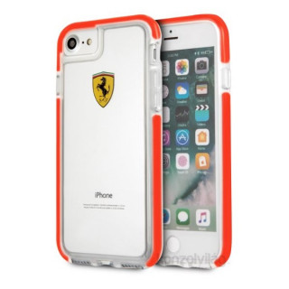 Ferrari iPhone prosojen svetlo rdeč ovitek Mobile