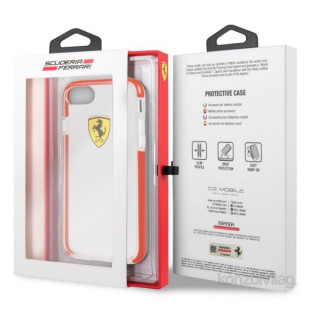 Ferrari iPhone prosojen svetlo rdeč ovitek Mobile