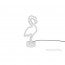 TRIO R55240101 Flamingo 32,5 cm USB namizna svetilka thumbnail