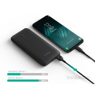 Ravpower RP-PB077 10000 mAh ULTRA slim, črn powerbank, hiter s polnilcem Mobile