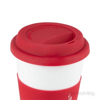 Prenosna skodelica za kavo iz rdečega porcelana Bialetti "Coffe to go" 400 ml Dom