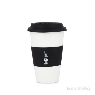 Prenosna skodelica za kavo iz črnega porcelana Bialetti "Coffe to go" 300 ml Dom