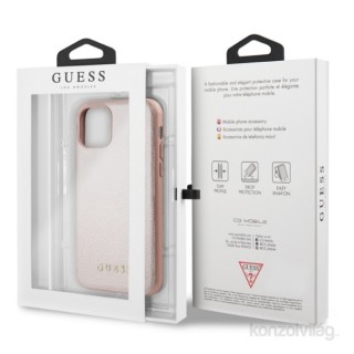 Ovitek iz umetnega usnja GUESS iPhone 11 Pro Rose Gold Mobile