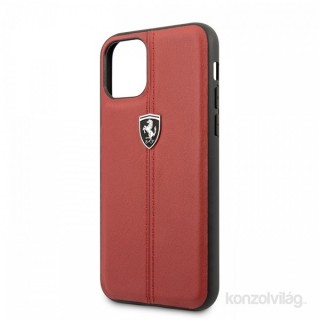 Rdeč etui FERRARI za iPhone 11 z navpičnimi črtami Mobile