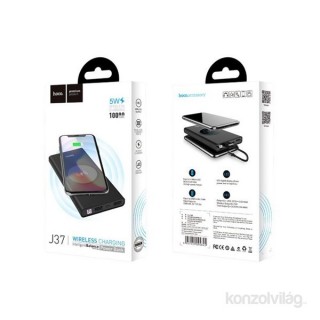 Hoco J37 2xUSB/Type-C/microUSB/Brezžični/10.000 mAh/Črn powerbank Mobile