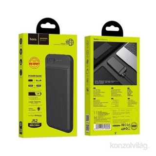 Hoco J52 2xUSB/microUSB/Type-C/10.000 mAh/Črn powerbank Mobile