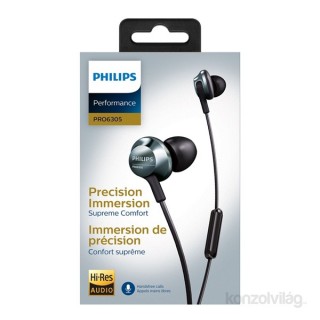 Philips PRO6305BK/00 Zmogljive ušesne slušalke z mikrofonom Mobile